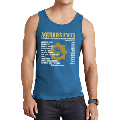 Aquarius Facts Horoscope Zodiac Astrological Sign Astrology Signs Birthday Present Tank Top