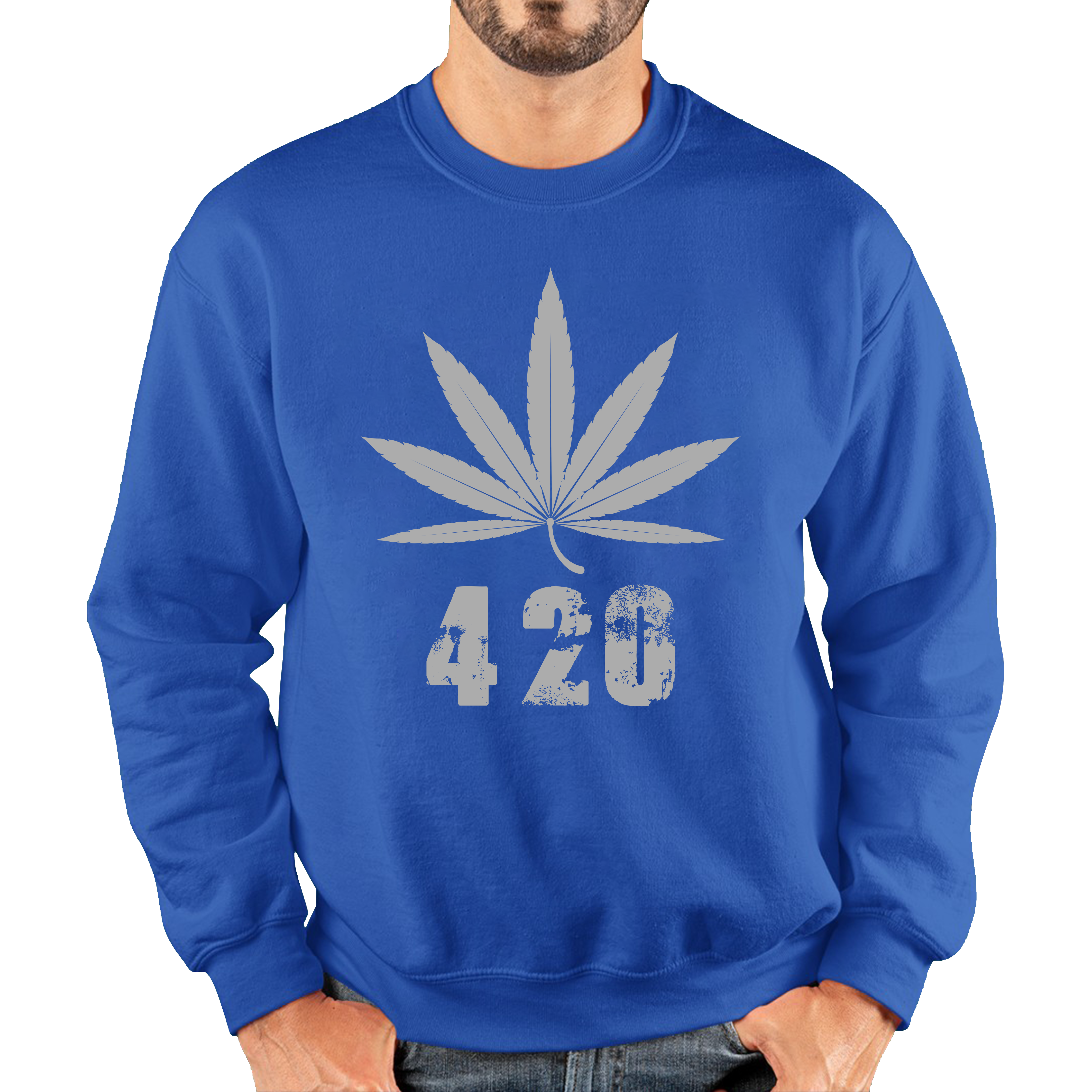 Weed Cannabis 420 Jumper Weed Lover Sarcastic 420 Funny Marijuana Unisex Sweatshirt