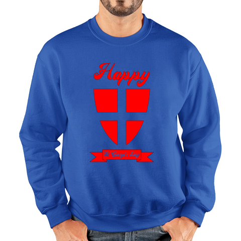 Happy St. George's Day Knight Shield George's Day Adult Sweatshirt