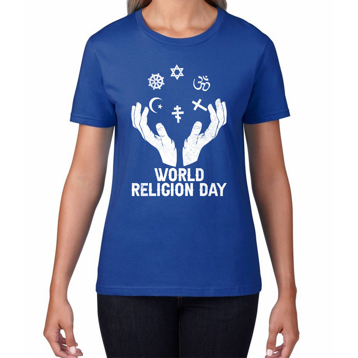World Religion Day Religious Peace For Everyone Religious Love Religion Day Womens Tee Top