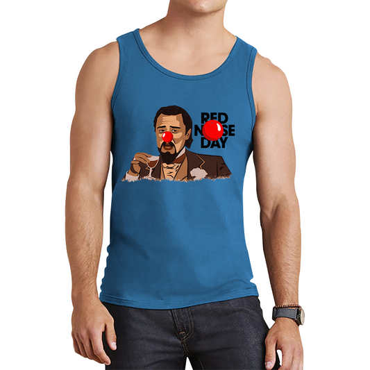 Leonardo Dicaprio Laughing Meme Red Nose Day Tank Top
