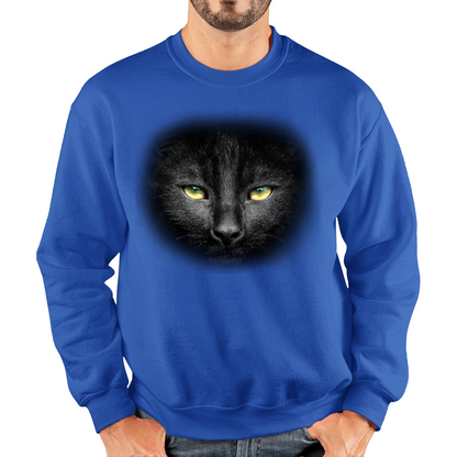 Black Cat Yellow Eyes Sweatshirt