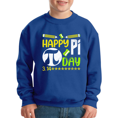 Happy Pi Day Math Pi Symbol Math Lover Numbers Day School Charity Day Mathematics Kids Jumper