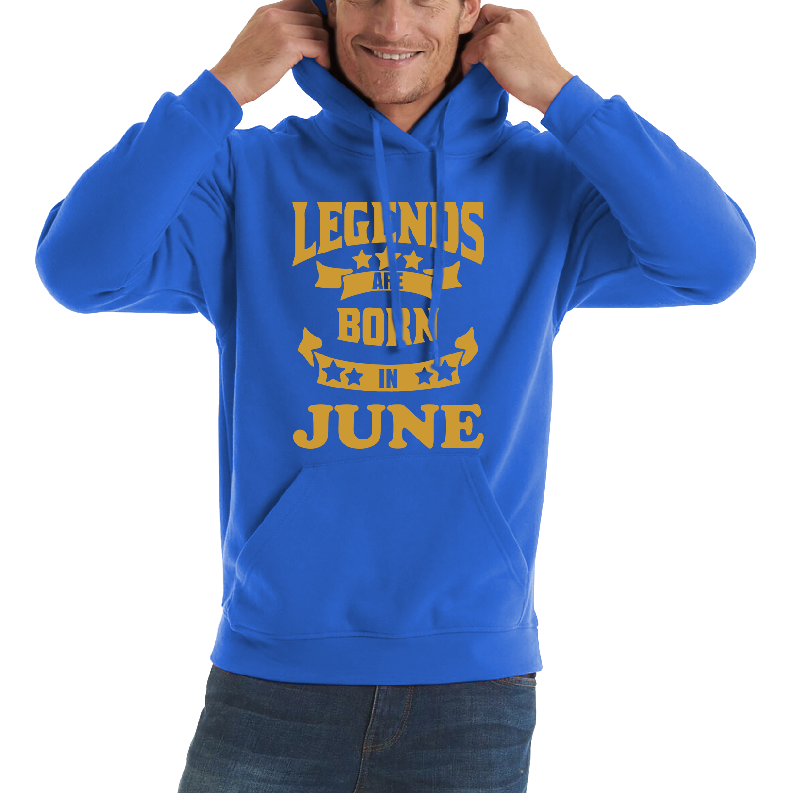 Legends Are Born In June Birthday Adult Hoodie