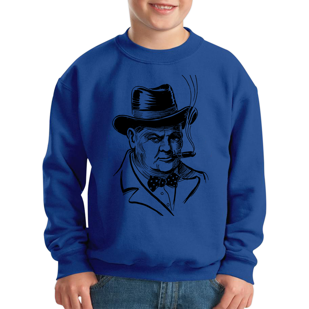 Sir Winston Churchill Former Prime Minister of the United Kingdom Kids Sweatshirt