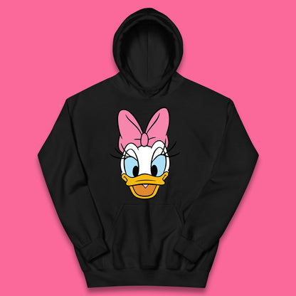 Donald Duck And Daisy Duck Face Cartoon Characters Disneyland Vacation Trip Disney World Kids Hoodie