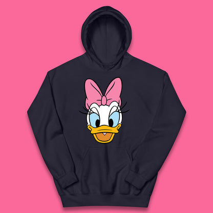 Donald Duck And Daisy Duck Face Cartoon Characters Disneyland Vacation Trip Disney World Kids Hoodie