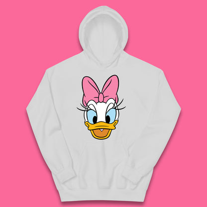 Donald Duck And Daisy Duck Face Cartoon Characters Disneyland Vacation Trip Disney World Kids Hoodie