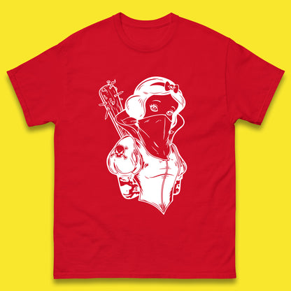 Not So Snow White Twisted Rock Parody Disney Princess Gangster Skull Tattoo Punk Princess Tattooed Emo Alice In A Jack Mens Tee Top