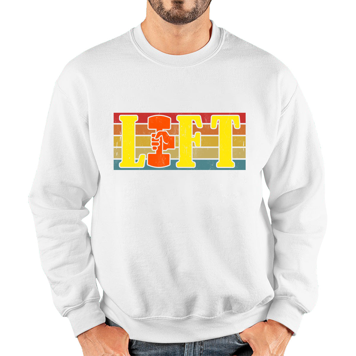 Lift Gym Bodybuilding Training Workout Exercise Weight Lifting Dumbells Fitness Unisex Sweatshirt