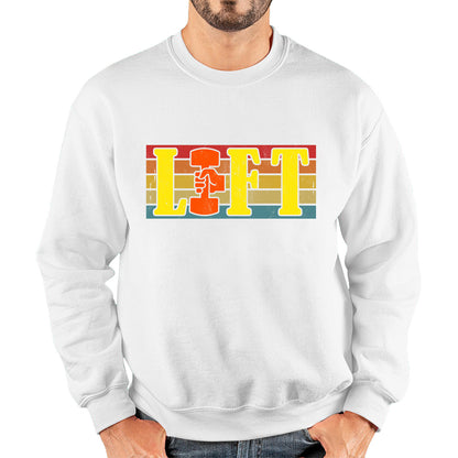 Lift Gym Bodybuilding Training Workout Exercise Weight Lifting Dumbells Fitness Unisex Sweatshirt