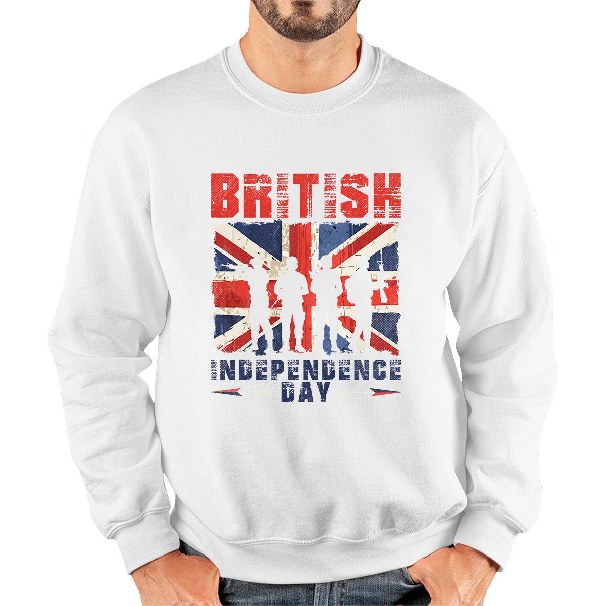British Independence Day UK Flag 1st Of May Independence Day British Country Love Patriotism Great Britain Unisex Sweatshirt