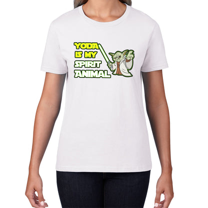 Yoda Is My Spirit Animal Yoda Legendary Jedi Master Disney Star Wars Day 46th Anniversary Womens Tee Top