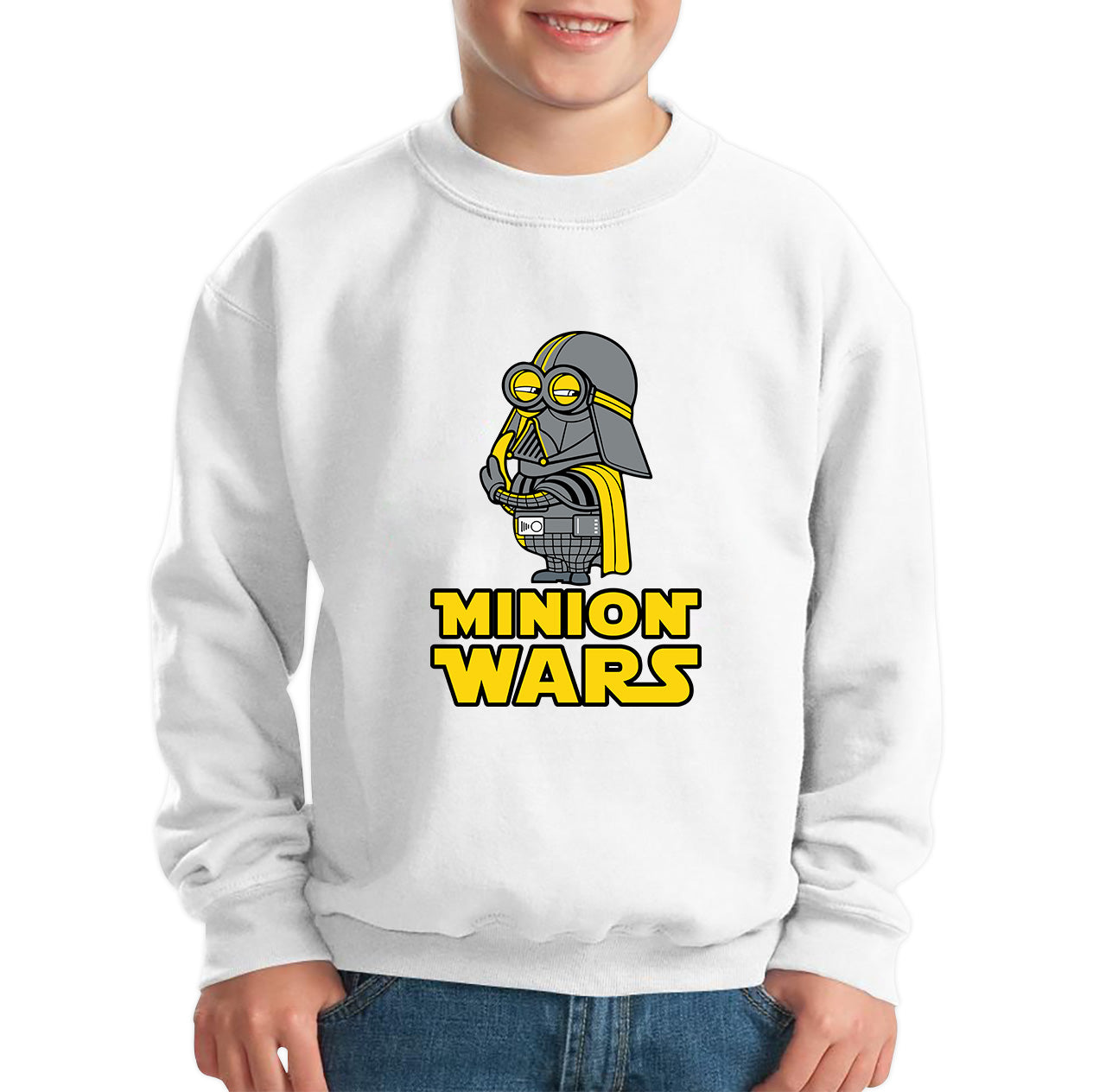 Minion Wars Trooper Cosplay Star Wars Minion Parody The Minions Become Superheroes Disney Star Wars 46th Anniversary Kids Jumper