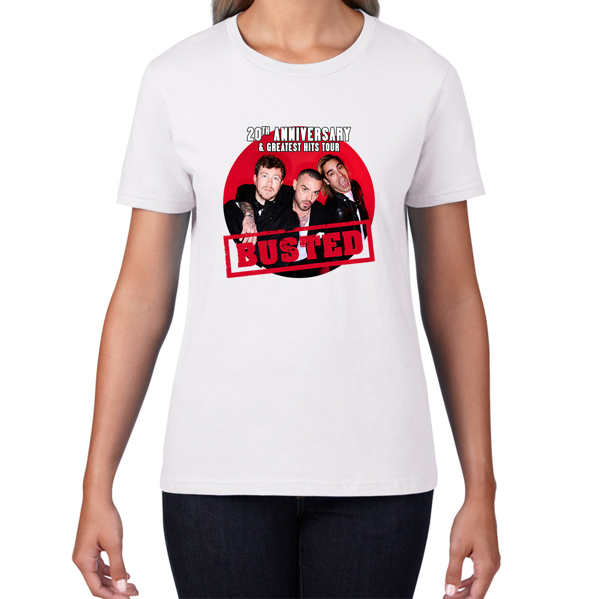 Busted Are Back To Celebrate Their 20th Anniversary Musician Band Busted Singers Womens Tee Top