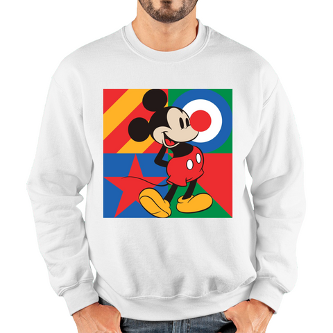 Mickey Mouse Disney Red Nose Day Adult Sweatshirt. 50% Goes To Charity