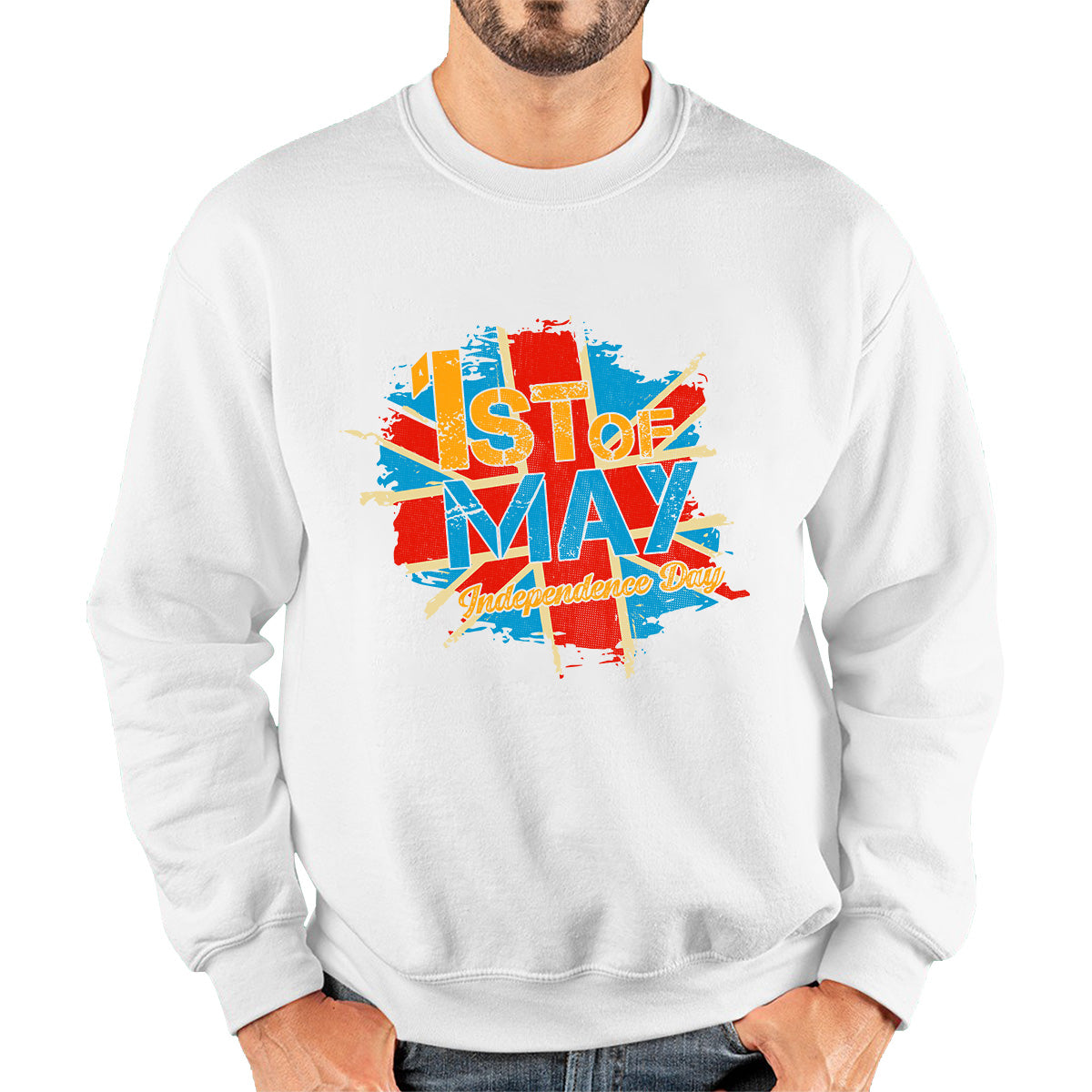 1st Of May Independence Day British Flag UK Independence Day Country Love Patriotism Great Britain Union Jack Unisex Sweatshirt