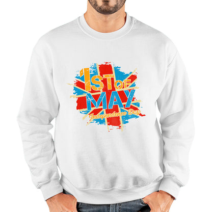 1st Of May Independence Day British Flag UK Independence Day Country Love Patriotism Great Britain Union Jack Unisex Sweatshirt