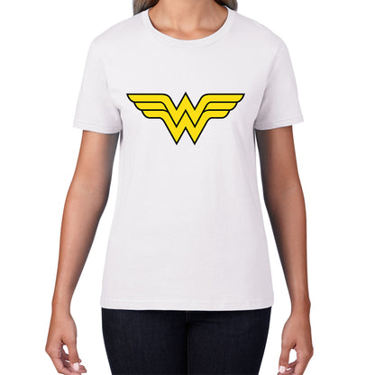Wonder Woman Logo Superhero Wonder Girl Super Woman Comic Book Character Womens Tee Top