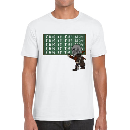 This Is The Way Dadalorian Fight War Warrior With Helmet Funny Gift Mens Tee Top