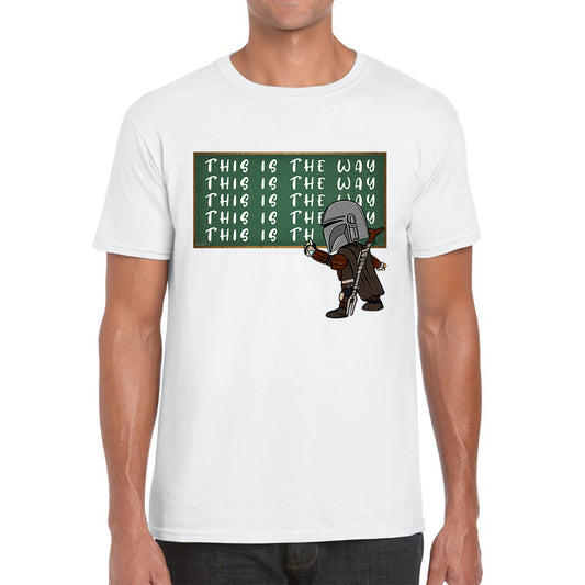This Is The Way Dadalorian Fight War Warrior With Helmet Funny Gift Mens Tee Top