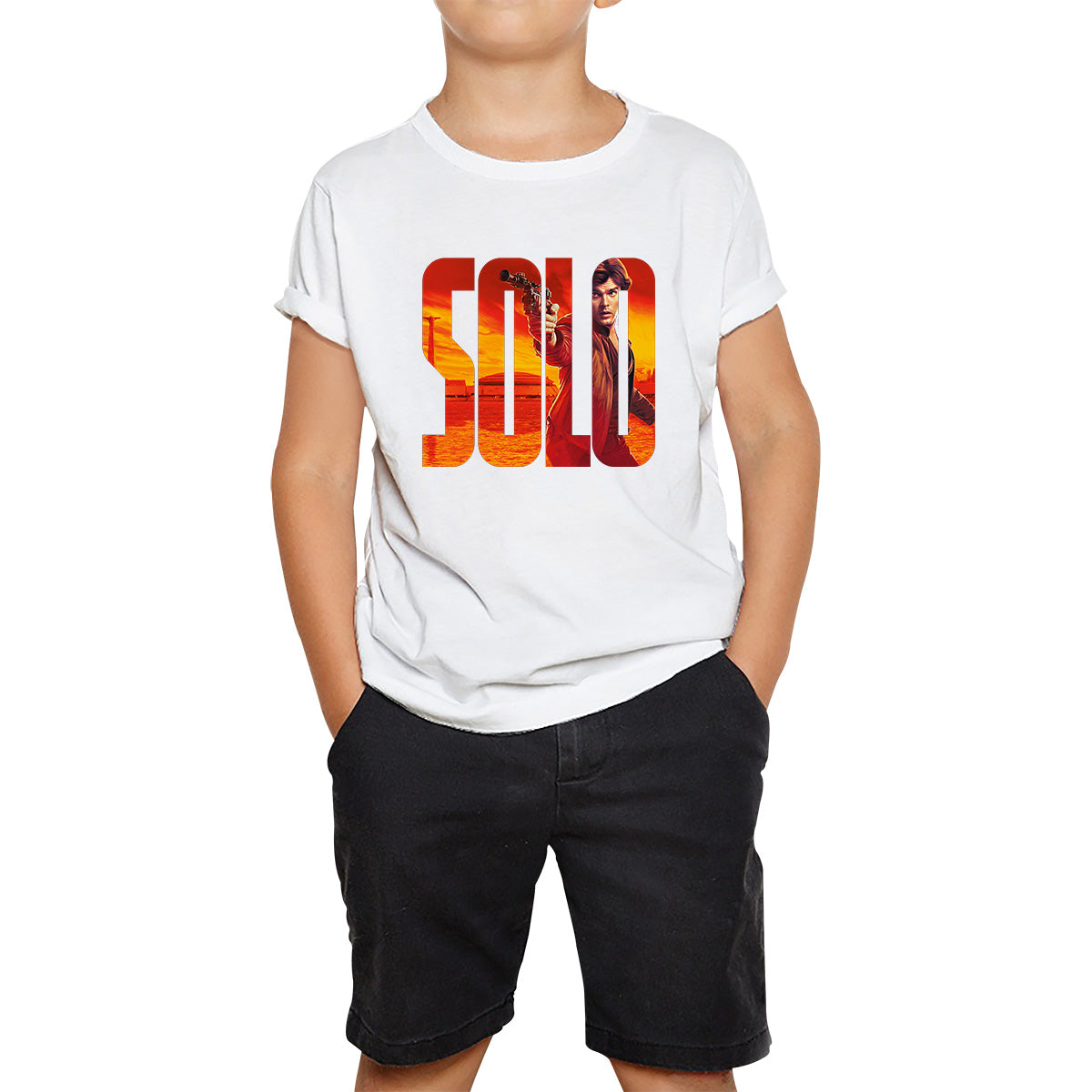 Han Solo Star Wars Fictional Character Solo A Star Wars Story Sci-fi Action Adventure Movie Star Wars Databank Kids T Shirt
