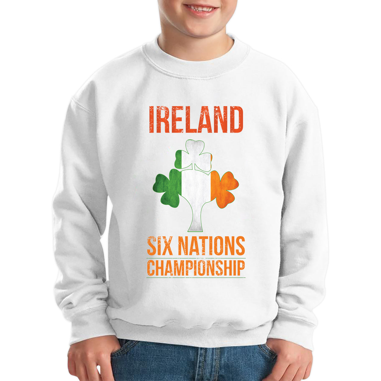 Kids Ireland Rugby Jumper