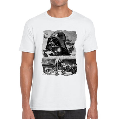 The Force Is Strong With This One Vintage Poster Graphic Movie Series Mens Tee Top