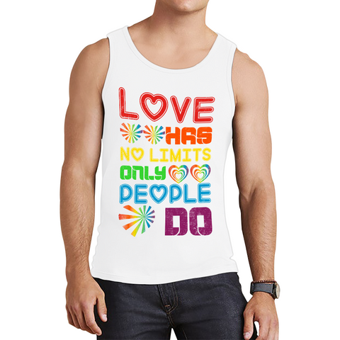 Love has No Limits Only People Do LGBT Gay Pride Tank Top