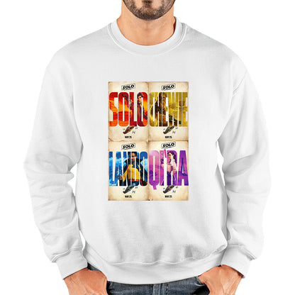 Solo A Star Wars Story Posters Solo Chewie Lando Qira Sci-fi Action Adventure Movie Characters Star Wars Galaxy's Edge Trip Unisex Sweatshirt
