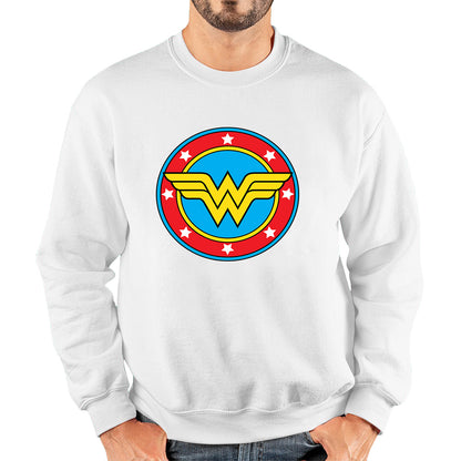 Wonder Woman Shield Logo Superhero Wonder Girl Comic Book Character Super Woman Unisex Sweatshirt