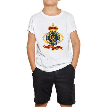 King Charles III Coronation 2023 CR III God Save The King Royal Crown United Kingdom Ruling Monarch Kids T Shirt