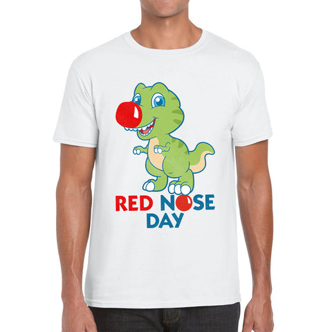 Dinosaur Red Nose Day T Shirt