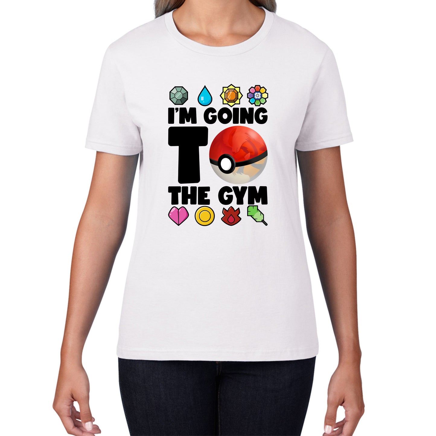 I'm Going To The Gym Pokémon Go Funny Pokémon Gym Trainer Gamer Nerd Parody Womens Tee Top