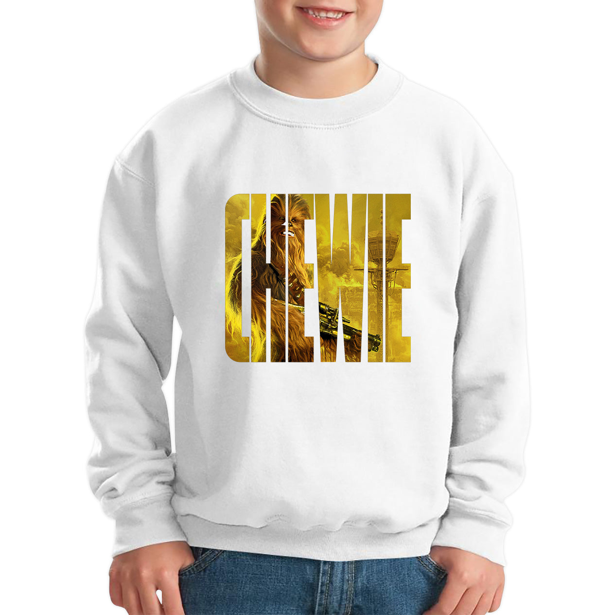 Chewie Star Wars Fictional Character Chewbacca Solo A Star Wars Story Sci-fi Action Adventure Movie Galaxy's Edge Trip Kids Jumper