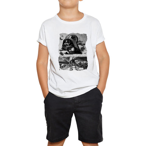 The Force Is Strong With This One Vintage Poster Graphic Movie Series Kids Tee