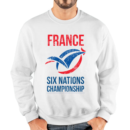 France Flag Logo Rugby Cup European Support World Six Nations Championship Unisex Sweatshirt