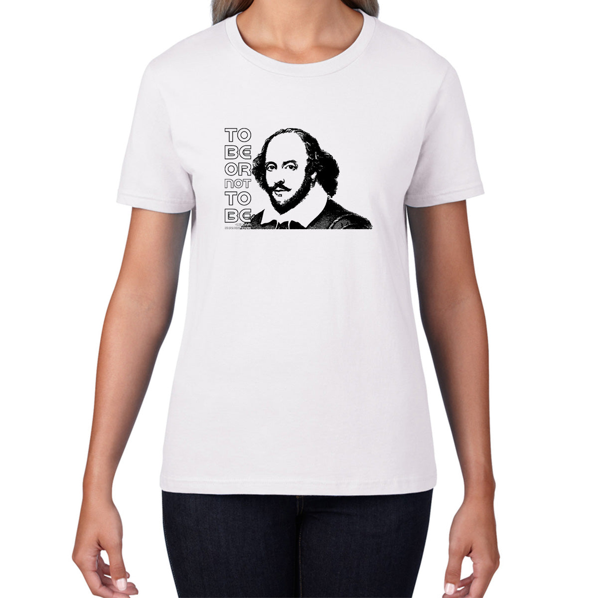 To Be Or Not To Be Book By William Shakespeare Quote National Shakespeare Day Womens Tee Top