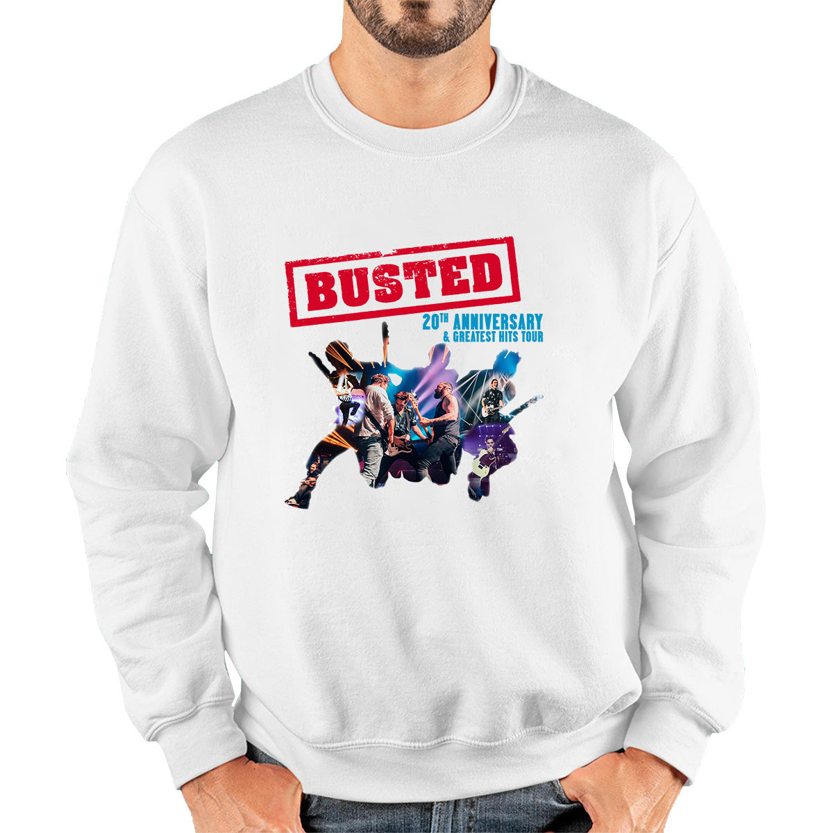 Busted 20th Anniversary & Greatest Hits Tour Busted Singers Pop Punk Music Band Unisex Sweatshirt