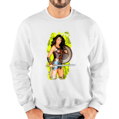 Gal Gadot Wonder Woman Shield Comic Book Character Wonder Girl Superhero Unisex Sweatshirt