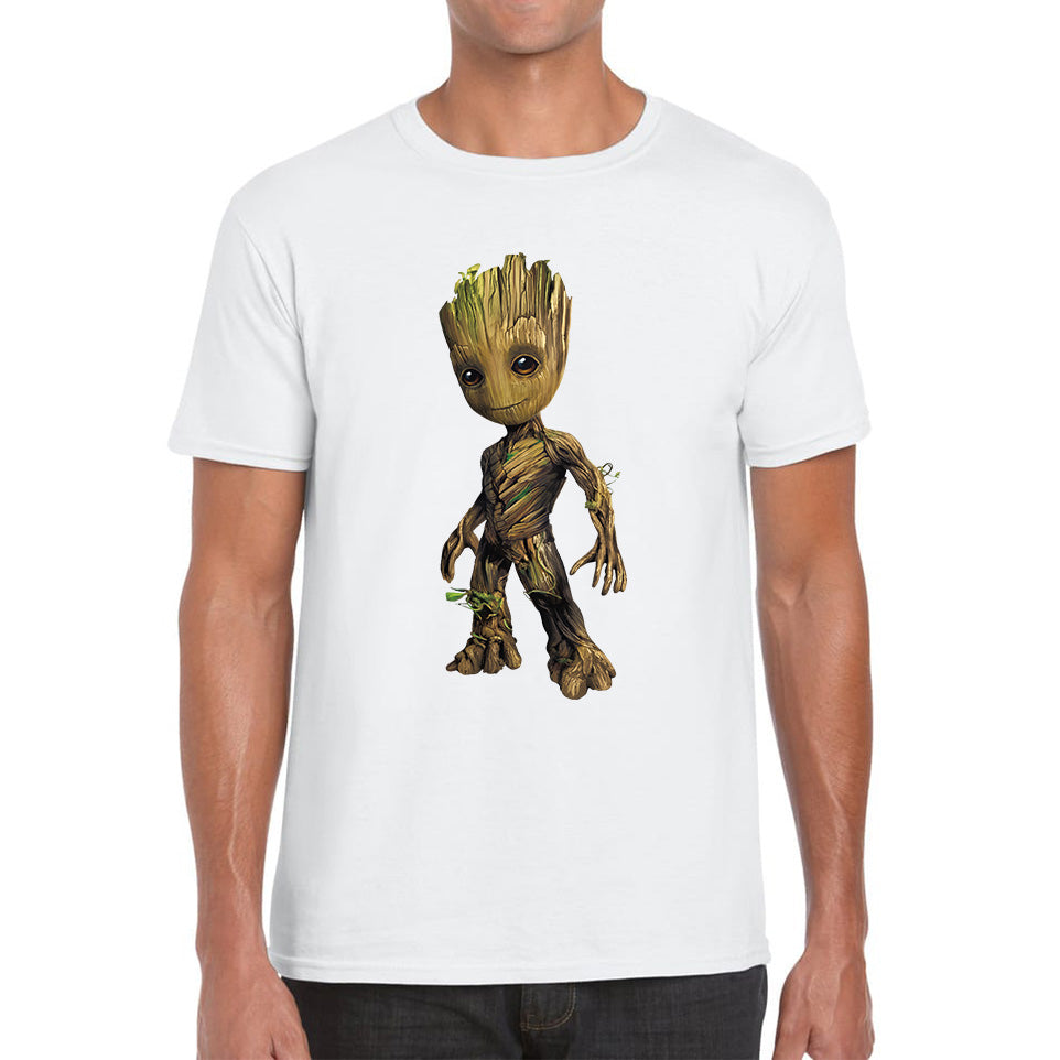 Baby Groot Comic book character Guardians of the Galaxy I am Groot Action Adventure Comedy Sci-Fi Movie Mens Tee Top