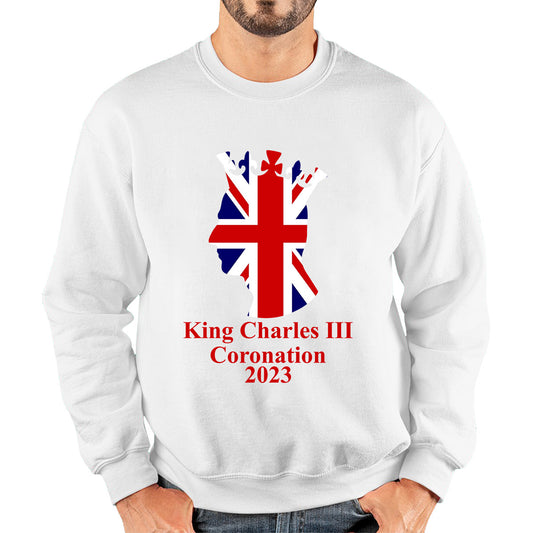 King Charles III Coronation 2023 United Kingdom King of England Royal Crown CR III His Majesty Unisex Sweatshirt