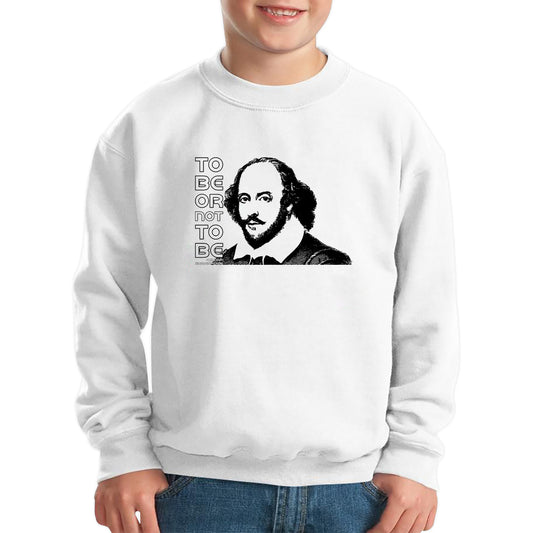 To Be Or Not To Be Book By William Shakespeare Quote National Shakespeare Day Kids Jumper