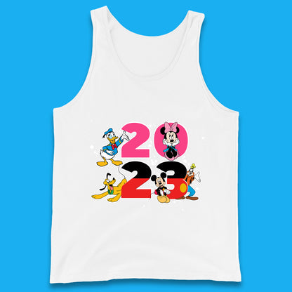 Disney Trip 2023 Disney Club Mickey Mouse Minnie Mouse Donald Duck Pluto Goofy Cartoon Characters Disney Vacation Tank Top