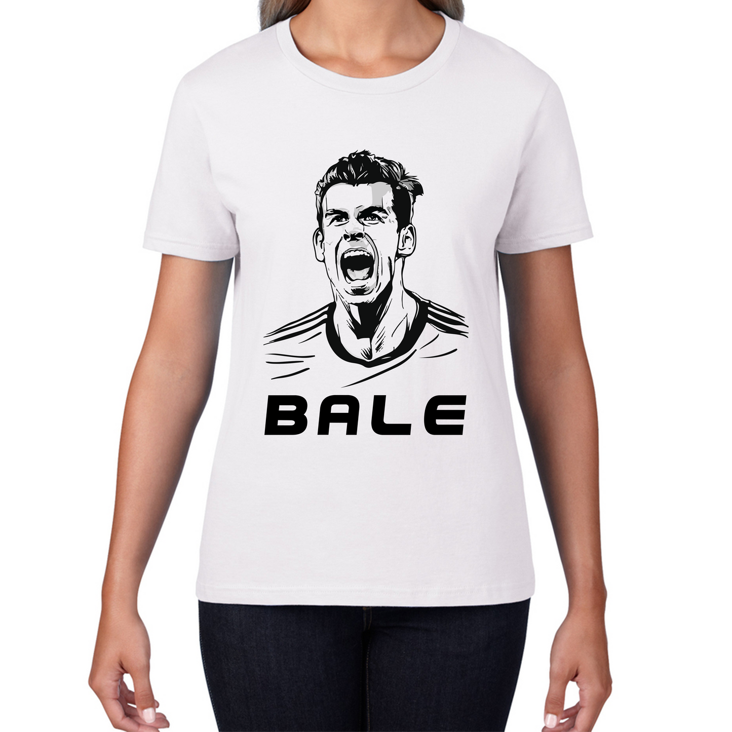 Football Player Retro Style Portrait Soccer Player Welsh Former Professional Footballer Sports Champion Womens Tee Top