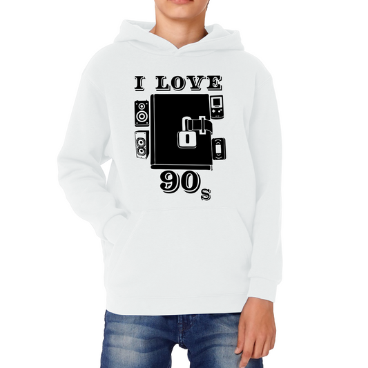 I Love 90s Dairy Old Music Hoodie