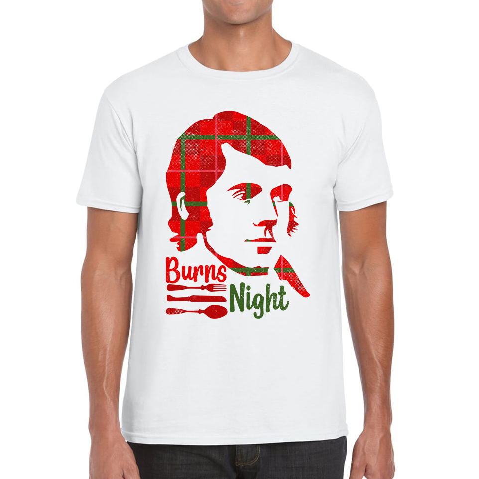 Burns Night Robert Burns Rabbie Burns Bard Life Scottish Poet Mens Tee Top