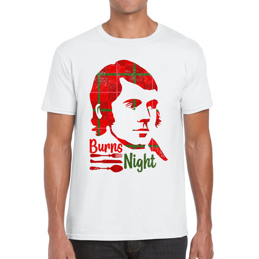 Burns Night Robert Burns Rabbie Burns Bard Life Scottish Poet Mens Tee Top