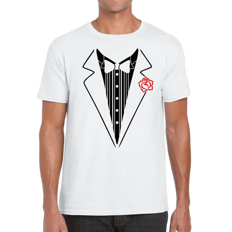 The Suit Necktie Tuxedo Mysterseriousness Art Occasion Formal Party Adult T Shirt