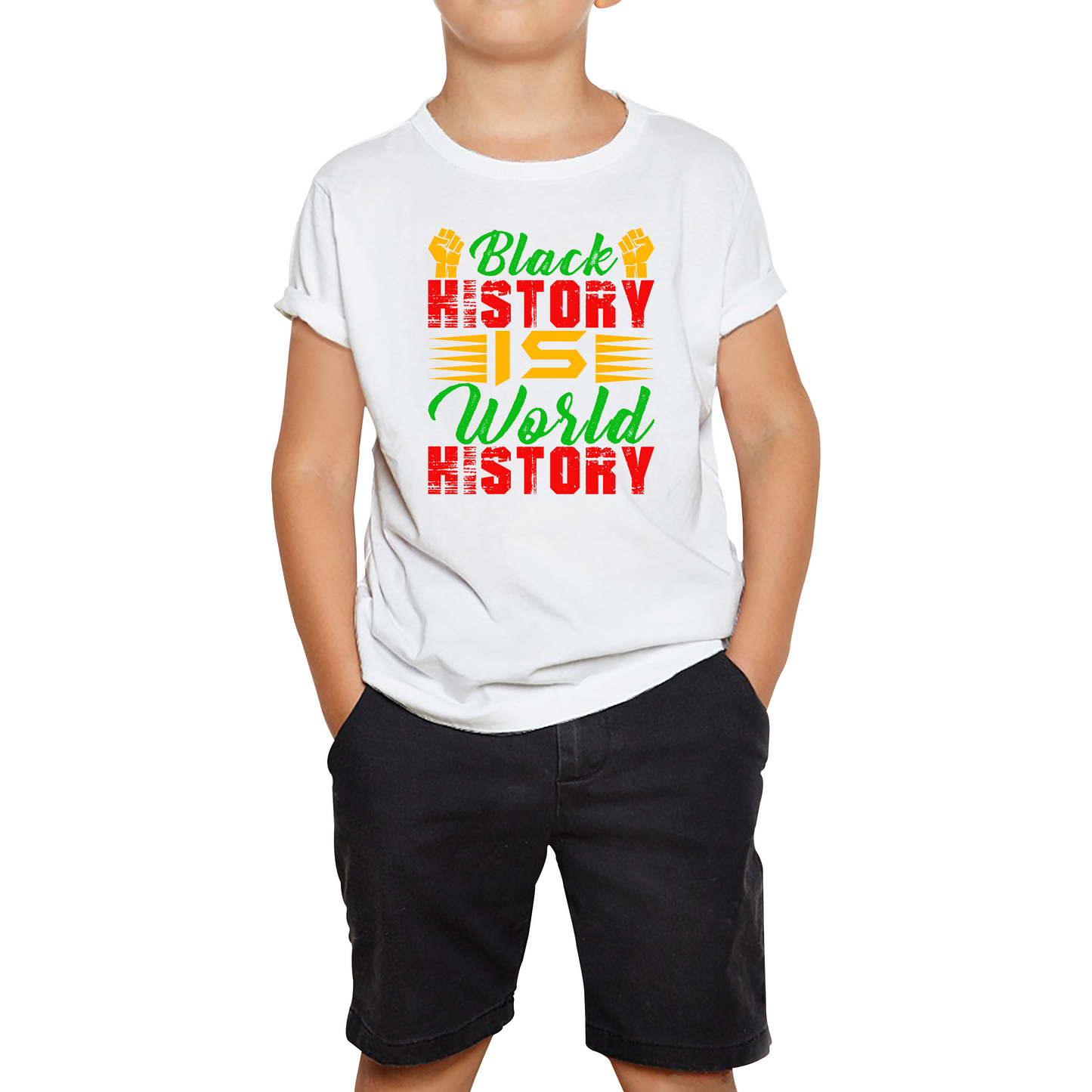 Black History Is World History Juneteenth Black Lives Matter Black History Freedom Month Kids Tee